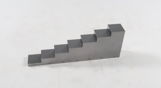 7 Step Ultrasonic Calibration Block 1018 Steel Test Block With Certificate And Suitcase 5-12.5-20-27.5-35-42.5-50mm