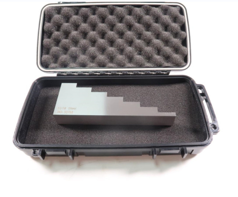 7 Step Ultrasonic Calibration Block 1018 Steel Test Block With Certificate And Suitcase 5-12.5-20-27.5-35-42.5-50mm