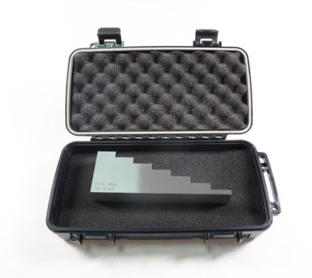 7 Step Ultrasonic Calibration Block 1018 Steel Test Block With Certificate And Suitcase 5-12.5-20-27.5-35-42.5-50mm