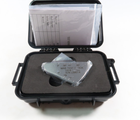 Miniature Angle Beam Ultrasonic Calibration Block