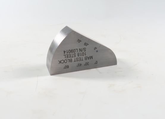 Miniature Angle Beam Ultrasonic Calibration Block