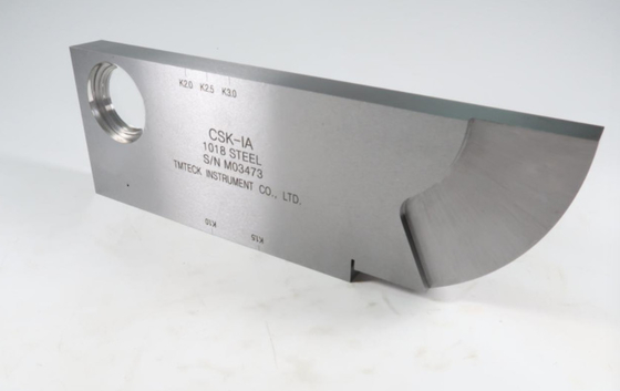 NDT CSK-IA Calibration Test Block 1018 Steel, Stainless Steel , Alaminum With Our Certificate