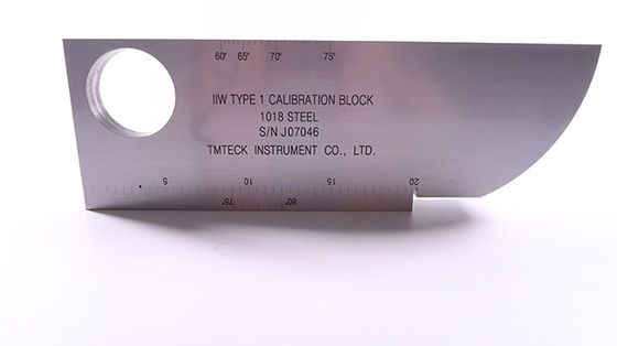 NDT IIW-Type 1 AWSD1.1/D1.1M-2015 Calibration Block 1018 Steel Test Block For Ultrasonic Flaw Detector INCH TYPE