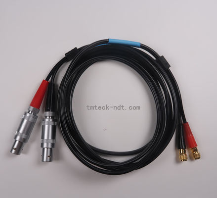 SEKM2 Ultrasonic Lemo1 To Microdot Cable Krautkramer SEKM2 Dual RG-174 Cable