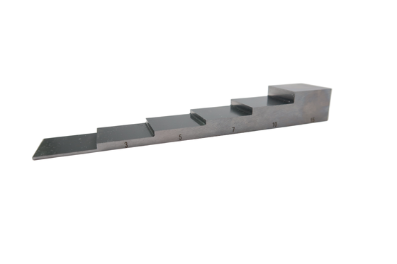 6 Step Test Calibration Block 1-3-5-7-10-15mm 1018 Carbon Steel
