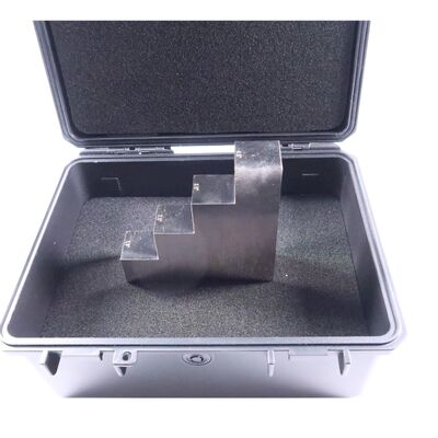 Nickel-plated 1018 Steel 4 Step Calibration Block with 1.0-2.0-3.0-4.0 Inch Thickness for Ultrasonic Testing