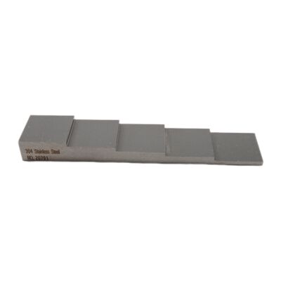 5 Step Ultrasonic Calibration Block with 2-4-6-8-10 MM Thickness and Various Materials