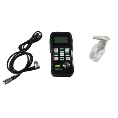 مقياس سمك بالموجات فوق الصوتية TM210 PLUS بنطاق قياس 0.75 مم ~ 300.0 مم وشاشة LCD بدقة 128 * 64 وضمان لمدة عامين
