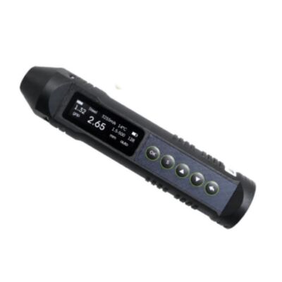TME390 مقياس سمك الصوت الكهرومغناطيسي بدقة 0.01mm لقياس الطلاء غير الموصل و4mm المسافة القصوى لرفعها